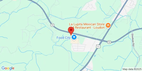 Map of 2933 Hwy 72 N Loudon, TN 37774