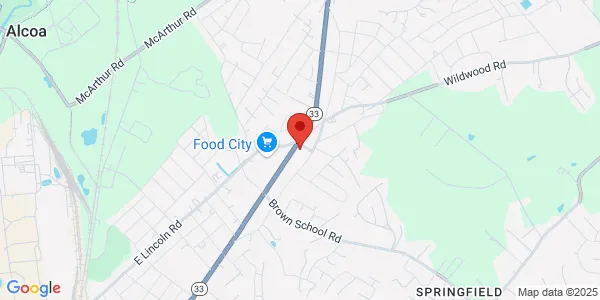 Map of 2166 E Broadway Ave Maryville, TN 37804