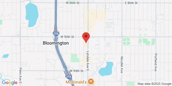 Map of 9055 Lyndale Ave S Bloomington, MN 55420