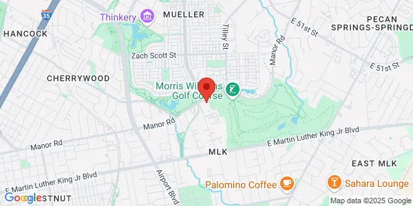Map of 3607 Manor Rd Ste 100 Austin, TX 78723