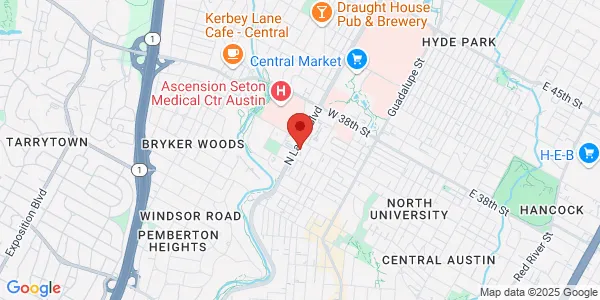 Map of 3311 N Lamar Blvd Austin, TX 78705