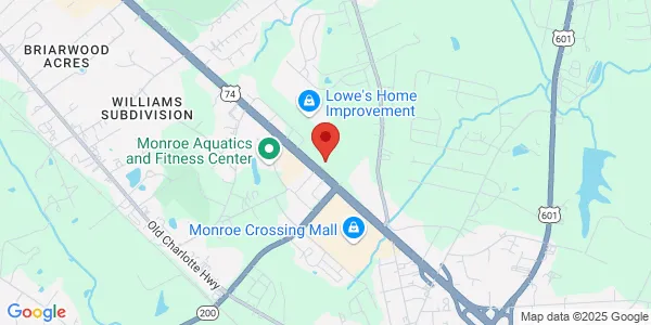 Map of 2242 West Roosevelt Blvd A Monroe, NC 28110