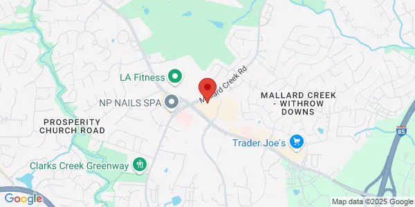 Map of 2728 West Mallard Creek Church Rd Ste 300 Charlotte, NC 28262