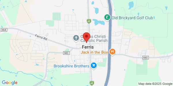 Map of 201 W 5th St Ferris, TX 75125