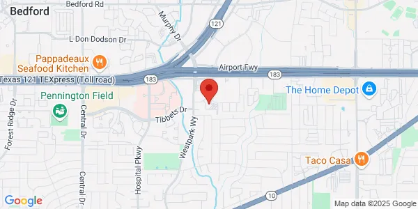 Map of 2101 Westpark Ct Ste 320 Euless, TX 76040