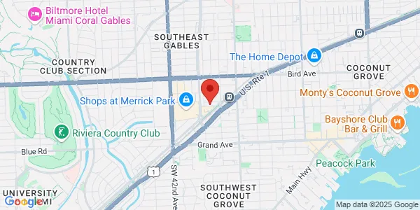 Map of 135 San Lorenzo Ave Ste 100 Coral Gables, FL 33146