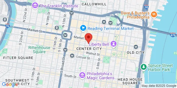 Map of 1015 Chestnut St Ste 307 Philadelphia, PA 19107