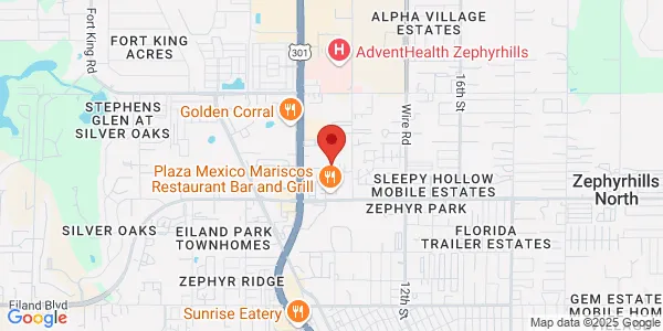 Map of 38135 Market Sq Zephyrhills, FL 33542