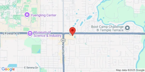 Map of 5901 E Fowler Ave Ste 100 Temple Terrace, FL 33617