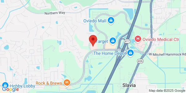 Map of 8000 Red Bug Lake Rd Ste 120 Oviedo, FL 32765