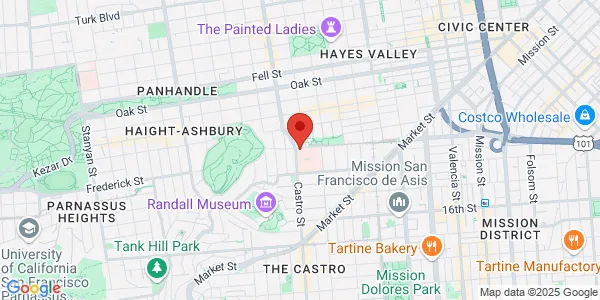 Map of 45 Castro St Ste 165 Level A San Francisco, CA 94114