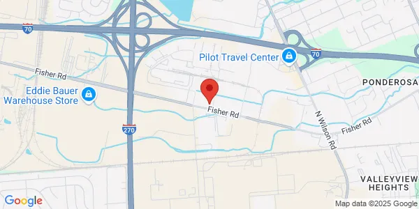 Map of 4130 Fisher Rd Columbus, OH 43228