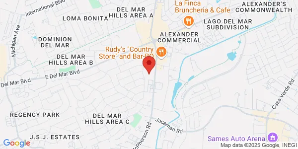 Map of 7210 McPherson Rd Suite203 Laredo, TX 78041