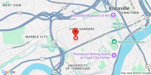 Map of 501 20th St Ste 503 Knoxville, TN 37916