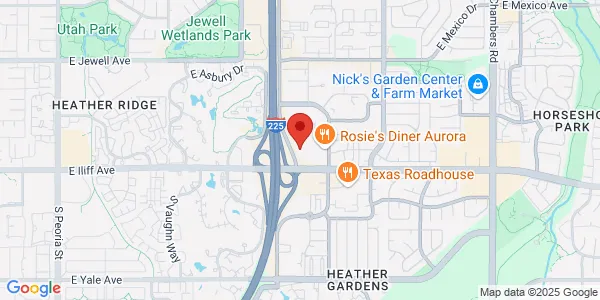 Map of 14001 E Iliff Ave Ste 109 Aurora, CO 80014