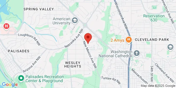 Map of 3301 New Mexico Ave NW Ste 348 Washington, DC 20016