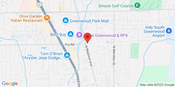 Map of 1001 N Madison Ave Greenwood, IN 46142