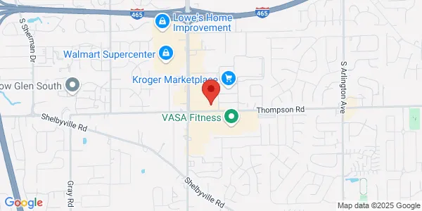 Map of 5210 E Thompson Rd Indianapolis, IN 46237