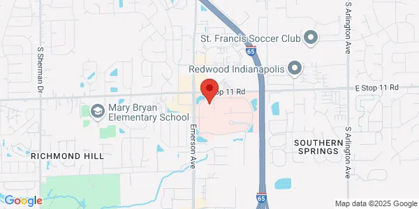 Map of 8111 S Emerson Ave Indianapolis, IN 46237