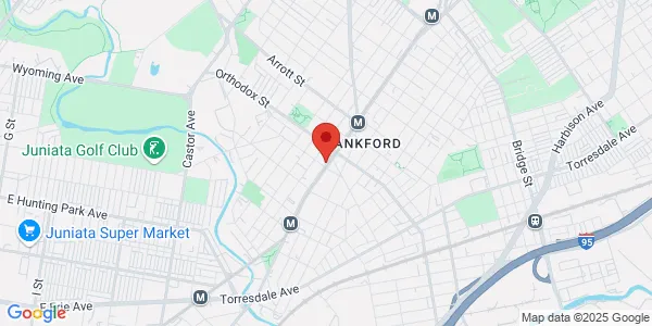 Map of 4500-10 Frankford Ave Philadelphia, PA 19124