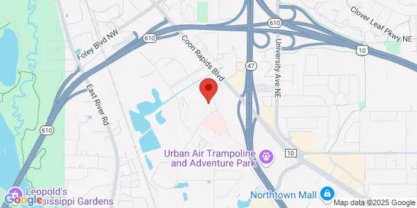 Map of 9150 Springbrook Dr NW Minneapolis, MN 55433