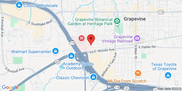 Map of 1625 Lancaster Dr Grapevine, TX 76051