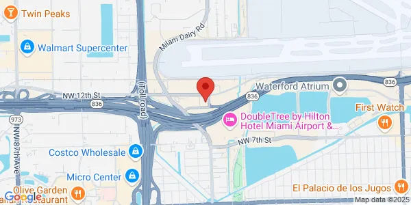 Map of 1150 NW 72nd Ave Ste 450 Miami, FL 33126