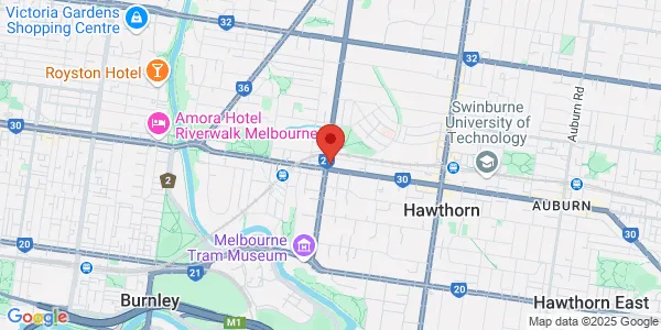 Map of 109 Burwood Rd Hawthorn Victoria 3122 Australia