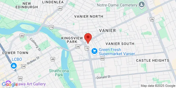 Map of 100-150 Montreal Road Ottawa, ON K1L 8H2 Canada