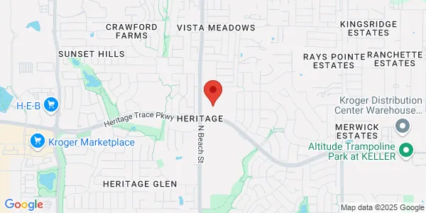 Map of 4533 Heritage Trace Pkwy Ste 1401 Fort Worth, TX 76244