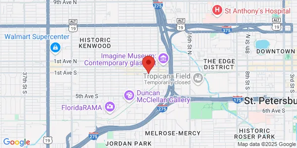 Map of 2100 1st Ave S Saint Petersburg, FL 33712