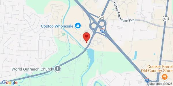 Map of 1636 New Salem Hwy Ste D Murfreesboro, TN 37128