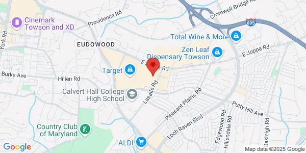 Map of 8600 La Salle Rd Ste 100 Towson, MD 21286