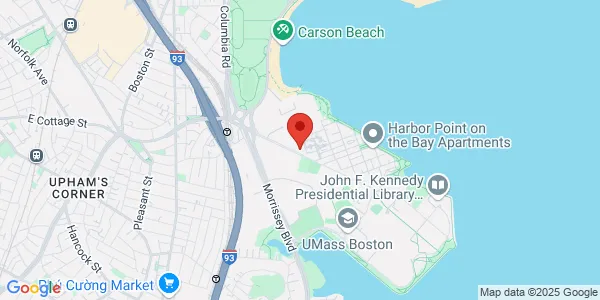 Map of 250 Mt Vernon St Dorchester, MA 02125