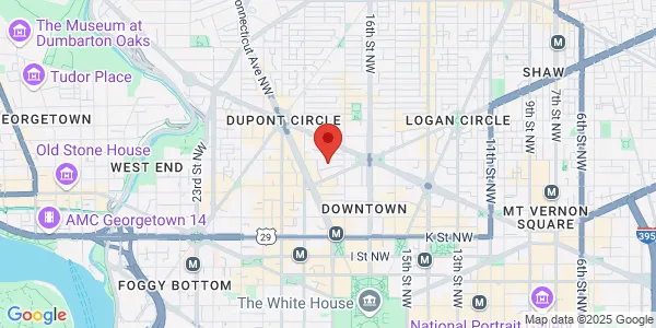 Map of 1734 N St NW Ste 1 Washington, DC 20036
