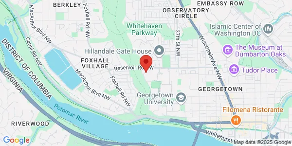 Map of 4000 Reservoir Rd NW Washington, DC 20007