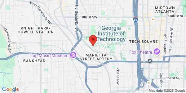 Map of 740 Ferst Dr NW Atlanta, GA 30332