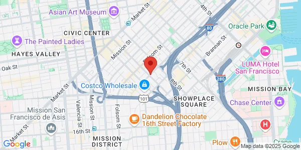 Map of San Francisco, CA 94103