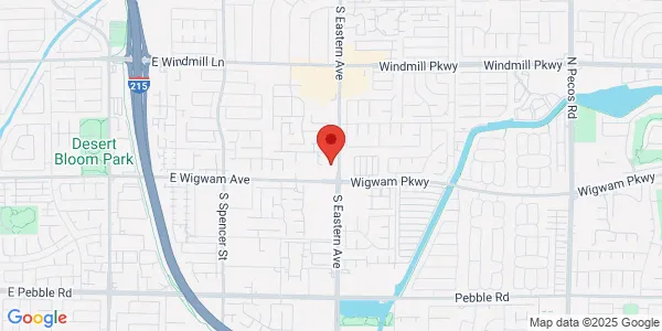 Map of 8445 S Eastern Ave Las Vegas, NV 89123