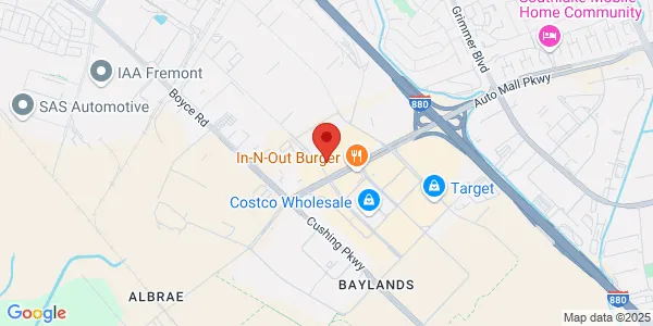 Map of 5657 Auto Mall Pkwy Fremont, CA 94538