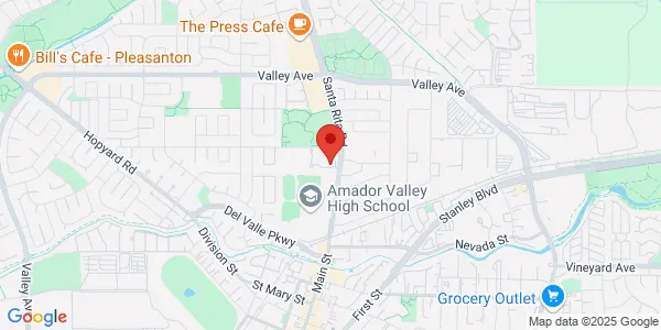 Map of 1393 Santa Rita Rd Ste D Pleasanton, CA 94566