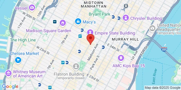 Map of 303 5th Ave Rm 605 New York, NY 10016