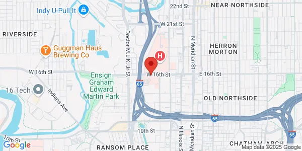 Map of 355 W 16th St Ste 3200 Indianapolis, IN 46202