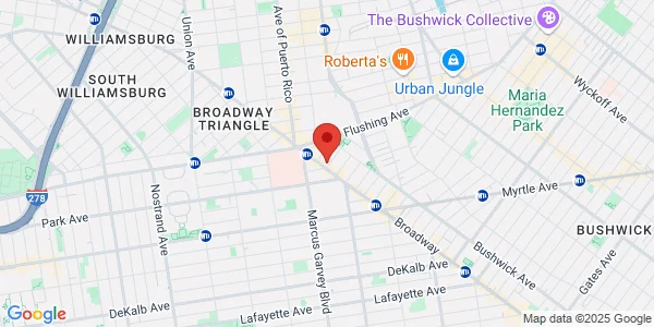 Map of 815 Broadway Basement Brooklyn, NY 11206