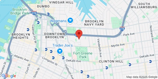 Map of 100 North Portland Ave Fl 1 Brooklyn, NY 11205