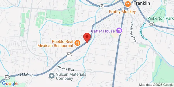 Map of 1311 W Main St Franklin, TN 37064