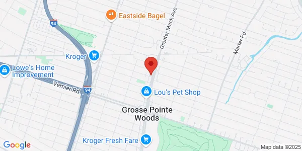 Map of 21003 Mack Ave Grosse Pointe, MI 48236
