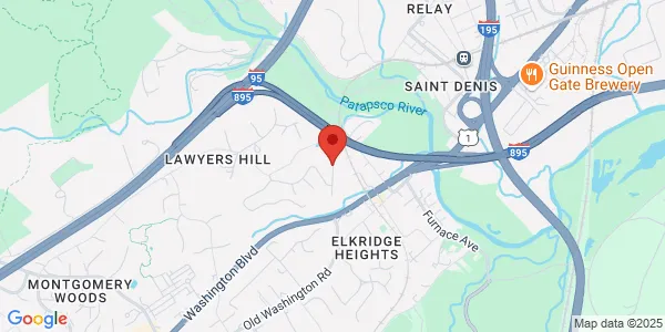 Map of 6029 N Meyer Dr Elkridge, MD 21075