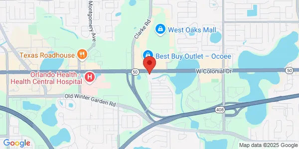 Map of 9580 W Colonial Dr Orlando, FL 34761