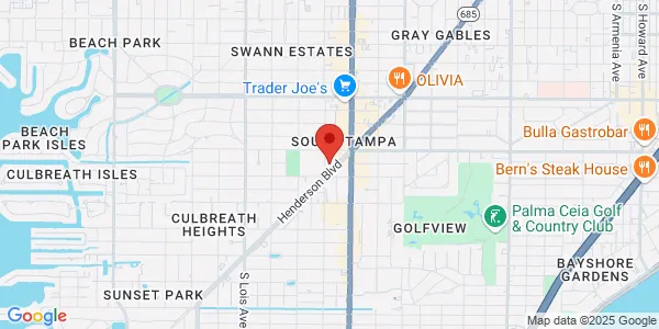 Map of 3825 Henderson Blvd Ste 501 Tampa, FL 33629